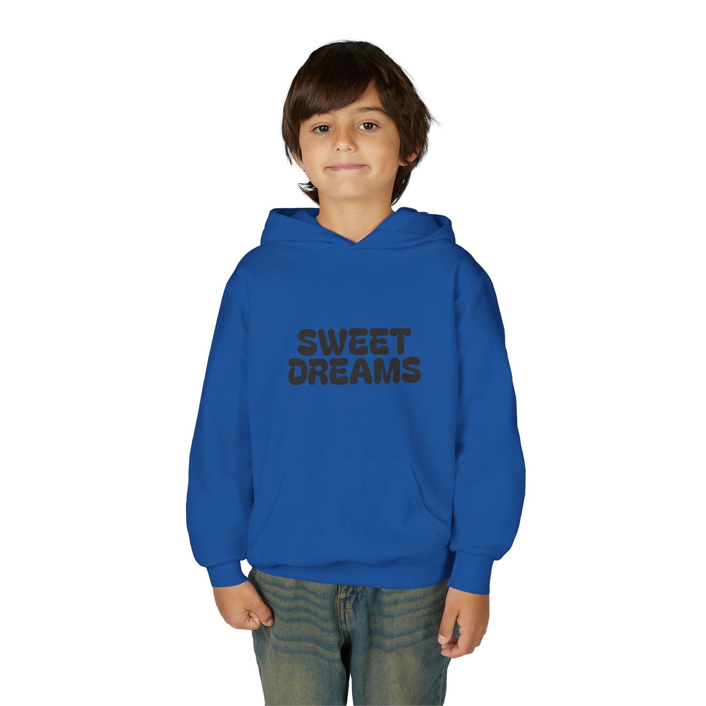Sweet Dreams Youth Hooded Sweatshirt, Cozy Teens Hoodie, Gift for Kids, Sleepover Wear, Casual Lounge Hoodie