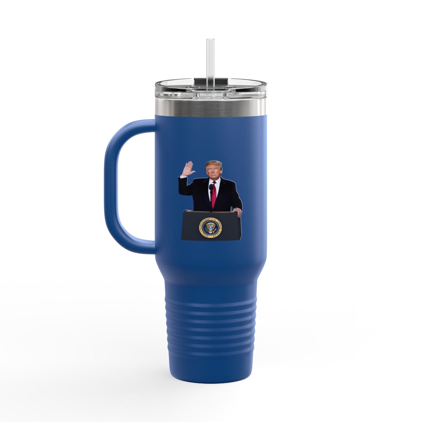 Donald Trump Insulated Travel Mug, 40oz - Perfect for Coffee Lovers, Political Enthusiasts, Gifts for Him, Party Favors, Travel Accessory