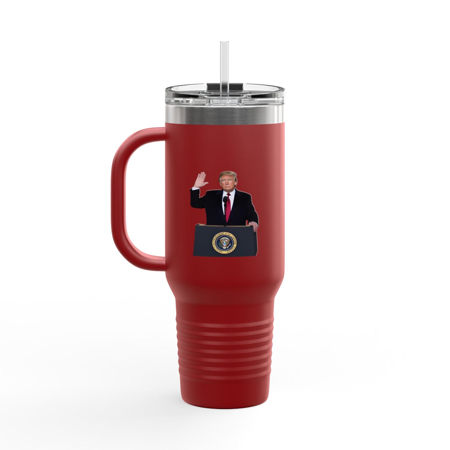 Donald Trump Insulated Travel Mug, 40oz - Perfect for Coffee Lovers, Political Enthusiasts, Gifts for Him, Party Favors, Travel Accessory