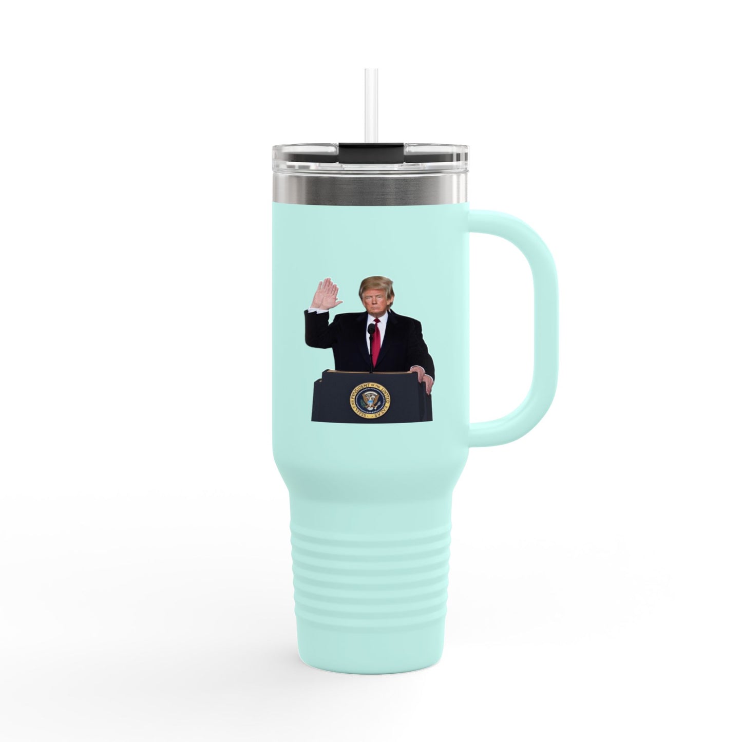 Donald Trump Insulated Travel Mug, 40oz - Perfect for Coffee Lovers, Political Enthusiasts, Gifts for Him, Party Favors, Travel Accessory