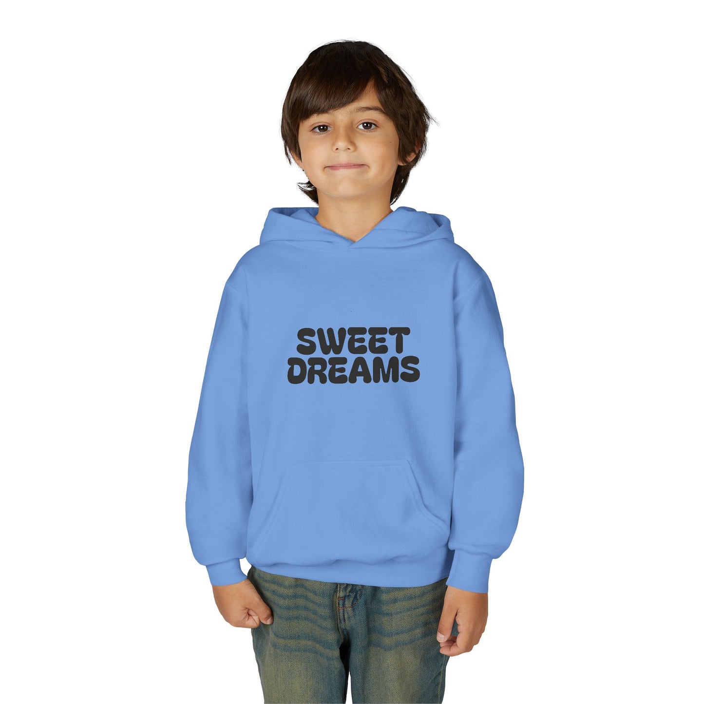 Sweet Dreams Youth Hooded Sweatshirt, Cozy Teens Hoodie, Gift for Kids, Sleepover Wear, Casual Lounge Hoodie