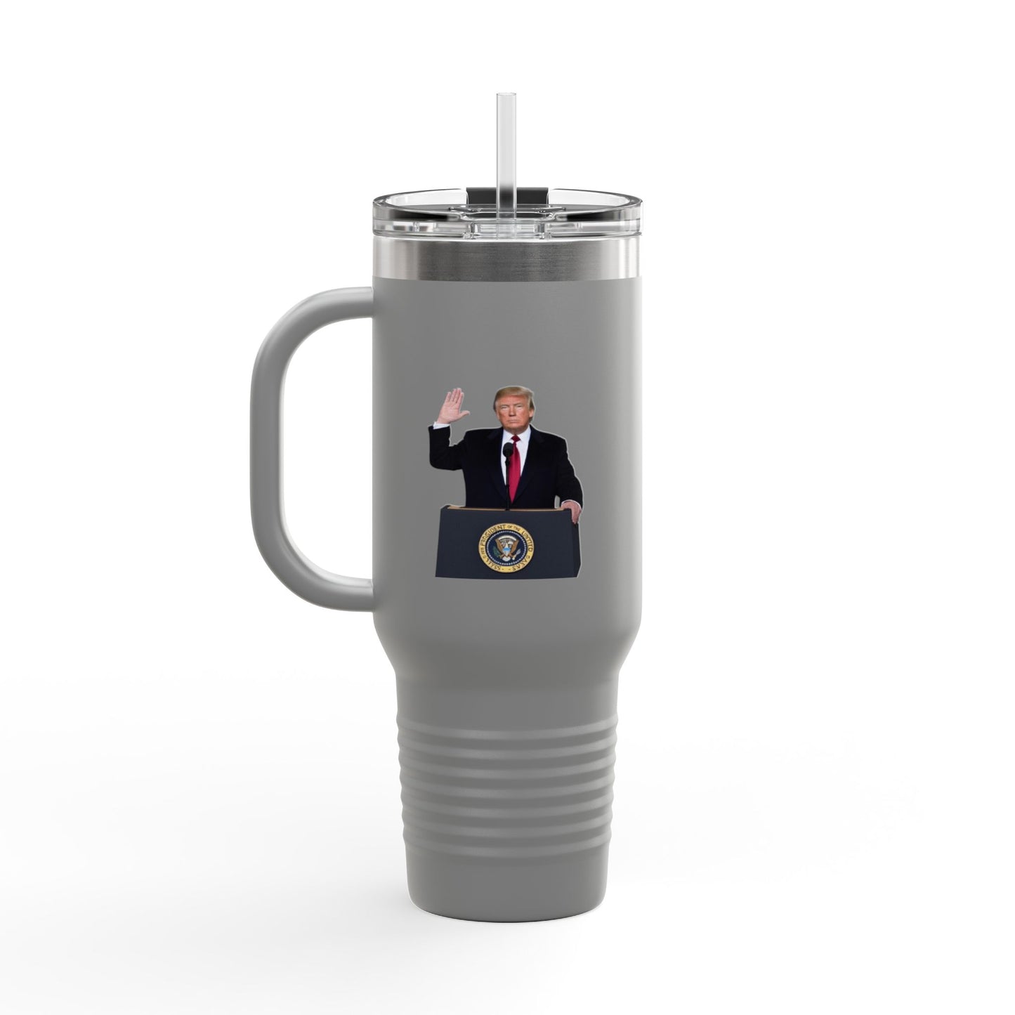 Donald Trump Insulated Travel Mug, 40oz - Perfect for Coffee Lovers, Political Enthusiasts, Gifts for Him, Party Favors, Travel Accessory