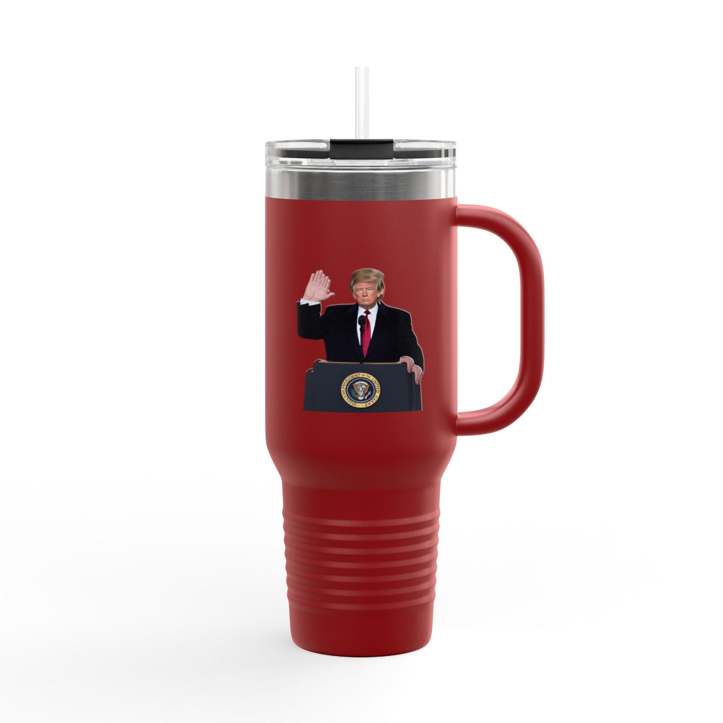 Donald Trump Insulated Travel Mug, 40oz - Perfect for Coffee Lovers, Political Enthusiasts, Gifts for Him, Party Favors, Travel Accessory