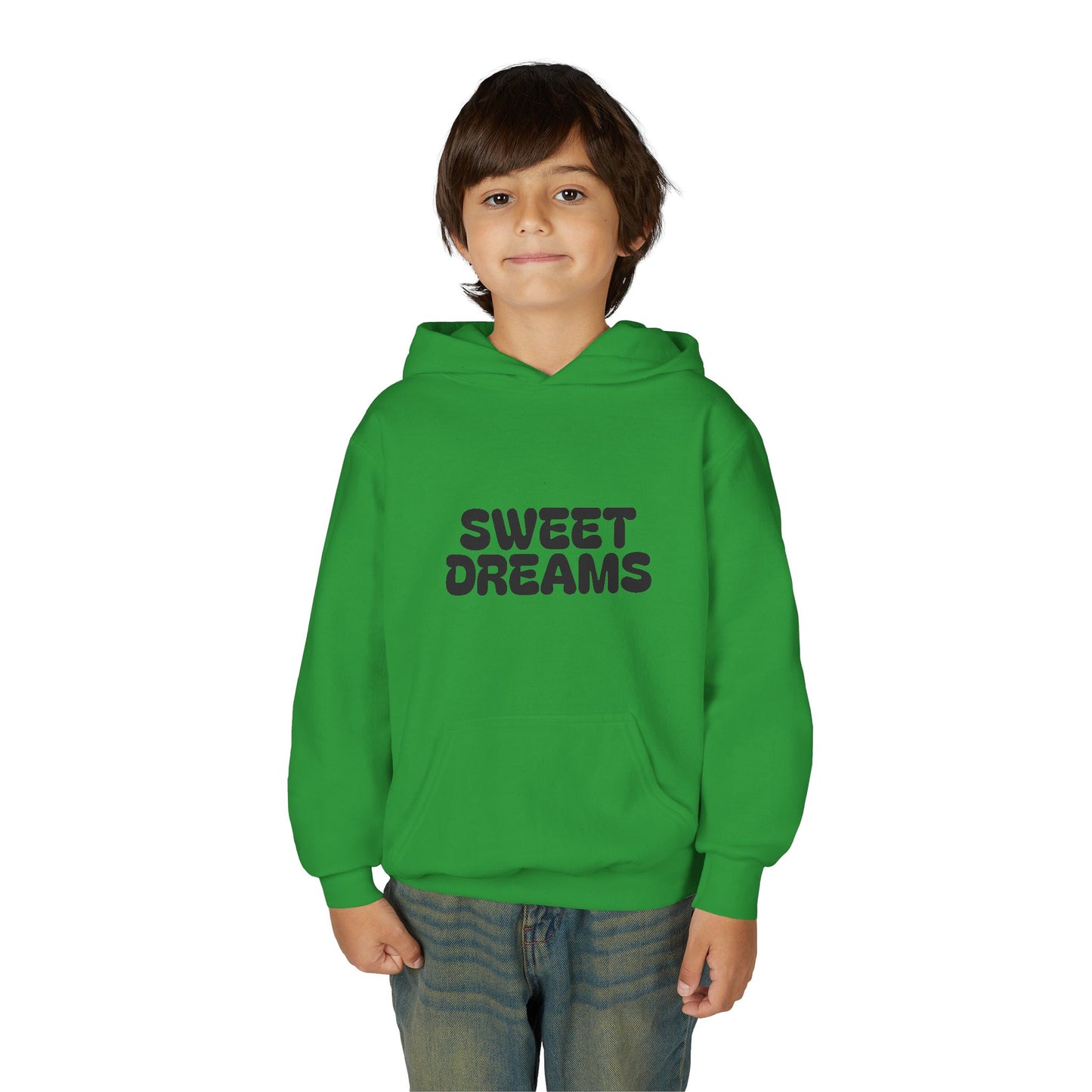 Sweet Dreams Youth Hooded Sweatshirt, Cozy Teens Hoodie, Gift for Kids, Sleepover Wear, Casual Lounge Hoodie