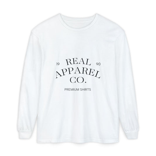 Garment-Dyed Long Sleeve T-Shirt | Casual Wear, Everyday Outfit, Gift Idea, Unisex Style, Eco-Friendly Fashion