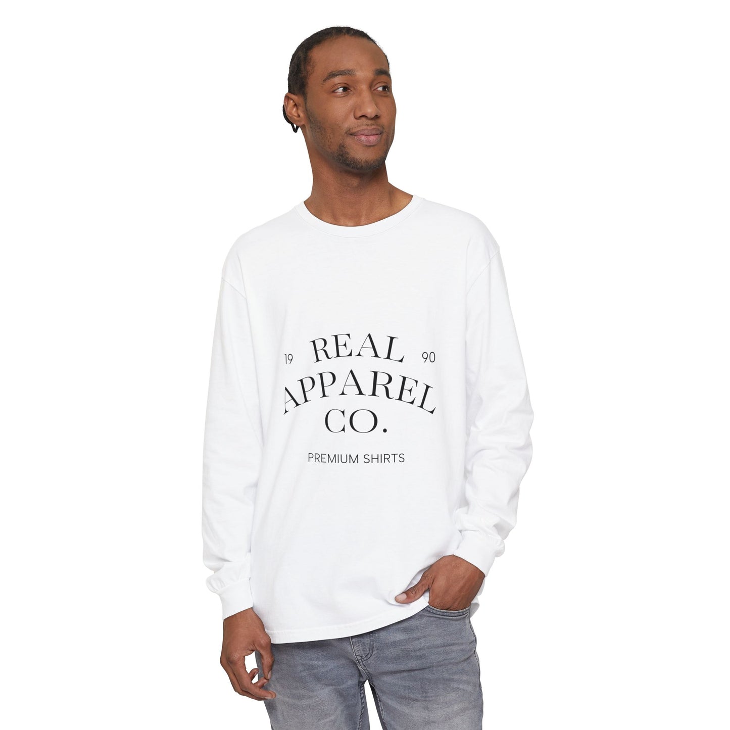 Garment-Dyed Long Sleeve T-Shirt | Casual Wear, Everyday Outfit, Gift Idea, Unisex Style, Eco-Friendly Fashion